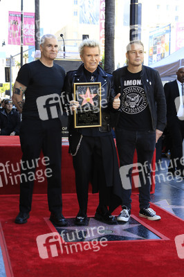Billy Idol erhält einen Stern auf dem Hollywood Walk of Fame in Los Angeles