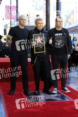 Billy Idol erhält einen Stern auf dem Hollywood Walk of Fame in Los Angeles