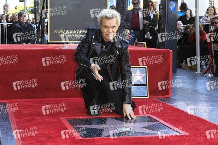 Billy Idol erhält einen Stern auf dem Hollywood Walk of Fame in Los Angeles