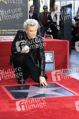 Billy Idol erhält einen Stern auf dem Hollywood Walk of Fame in Los Angeles