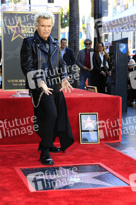 Billy Idol erhält einen Stern auf dem Hollywood Walk of Fame in Los Angeles
