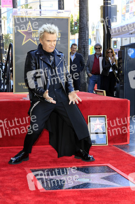 Billy Idol erhält einen Stern auf dem Hollywood Walk of Fame in Los Angeles