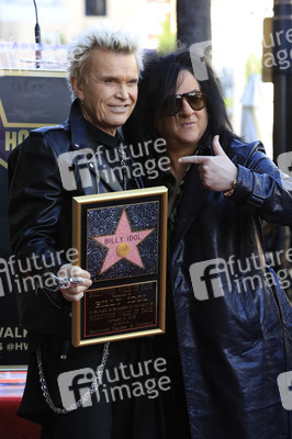 Billy Idol erhält einen Stern auf dem Hollywood Walk of Fame in Los Angeles
