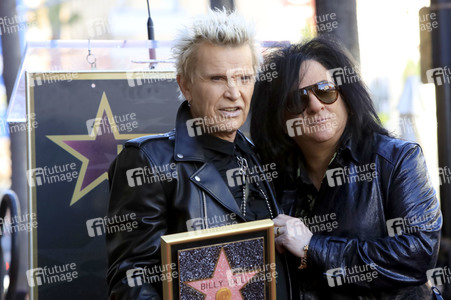 Billy Idol erhält einen Stern auf dem Hollywood Walk of Fame in Los Angeles