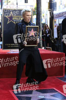 Billy Idol erhält einen Stern auf dem Hollywood Walk of Fame in Los Angeles