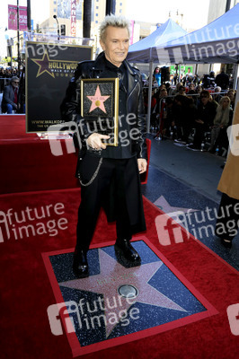 Billy Idol erhält einen Stern auf dem Hollywood Walk of Fame in Los Angeles