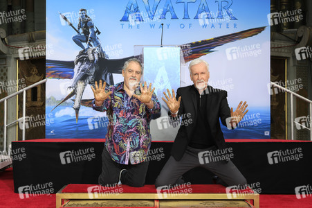 Hand and Footprint Ceremony mit James Cameron und Jon Landau in Los Angeles