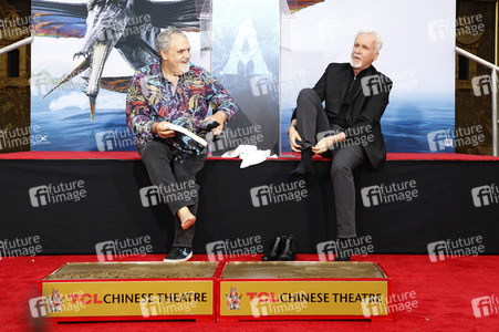 Hand and Footprint Ceremony mit James Cameron und Jon Landau in Los Angeles