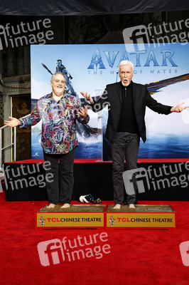 Hand and Footprint Ceremony mit James Cameron und Jon Landau in Los Angeles