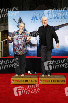 Hand and Footprint Ceremony mit James Cameron und Jon Landau in Los Angeles