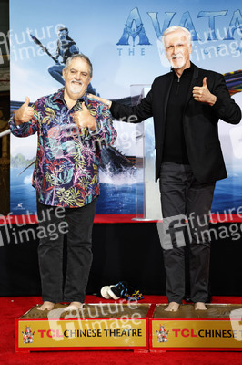 Hand and Footprint Ceremony mit James Cameron und Jon Landau in Los Angeles