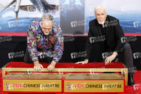 Hand and Footprint Ceremony mit James Cameron und Jon Landau in Los Angeles