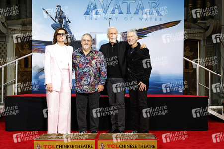 Hand and Footprint Ceremony mit James Cameron und Jon Landau in Los Angeles
