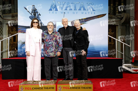 Hand and Footprint Ceremony mit James Cameron und Jon Landau in Los Angeles