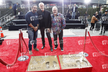 Hand and Footprint Ceremony mit James Cameron und Jon Landau in Los Angeles