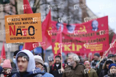 Demonstration zum Jahrestag der Ermordung von Liebknecht und Luxemburg in Berlin