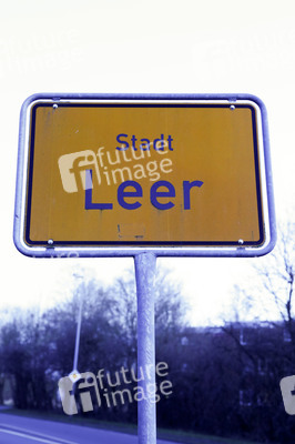 Ortstafel Stadt Leer