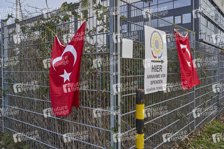 Spendensammelstelle für die Erdbebenopfer in Hannover