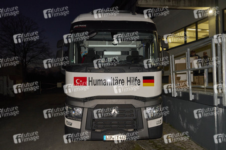 Spendensammelstelle für die Erdbebenopfer in Hannover