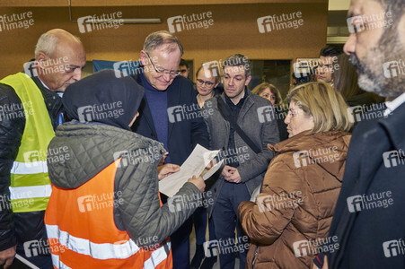 Spendensammelstelle für die Erdbebenopfer in Hannover