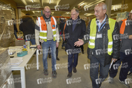 Spendensammelstelle für die Erdbebenopfer in Hannover