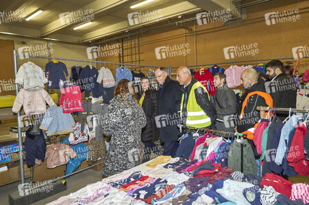 Spendensammelstelle für die Erdbebenopfer in Hannover
