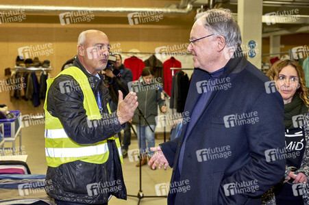 Spendensammelstelle für die Erdbebenopfer in Hannover