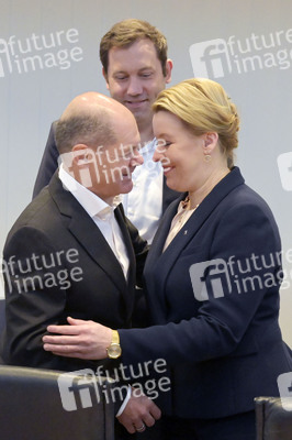 Fototermin mit Franziska Giffey nach der Abgeordnetenhauswahl in Berlin