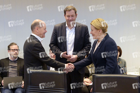Fototermin mit Franziska Giffey nach der Abgeordnetenhauswahl in Berlin