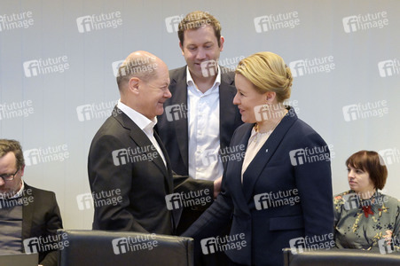 Fototermin mit Franziska Giffey nach der Abgeordnetenhauswahl in Berlin
