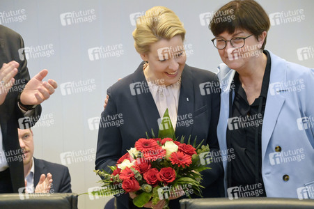 Fototermin mit Franziska Giffey nach der Abgeordnetenhauswahl in Berlin