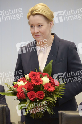 Fototermin mit Franziska Giffey nach der Abgeordnetenhauswahl in Berlin