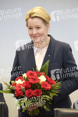 Fototermin mit Franziska Giffey nach der Abgeordnetenhauswahl in Berlin