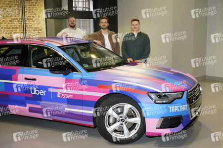 Kunstaktion von Uber zur Berlinale 2023 in Berlin