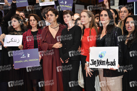 Demonstration der Solidarität mit den Menschen im Iran, Berlinale 2023