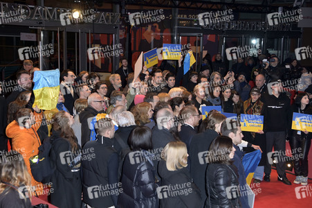 Demonstration der Solidarität mit der Ukraine, Berlinale 2023