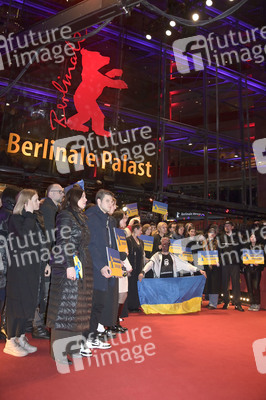 Demonstration der Solidarität mit der Ukraine, Berlinale 2023