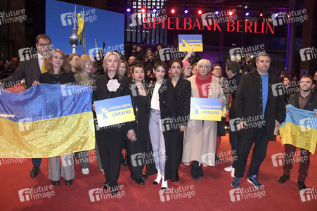 Demonstration der Solidarität mit der Ukraine, Berlinale 2023