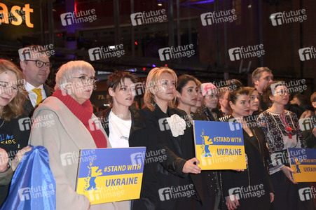 Demonstration der Solidarität mit der Ukraine, Berlinale 2023