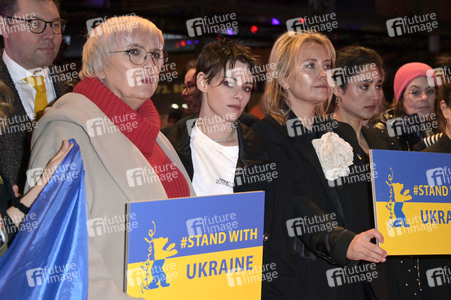 Demonstration der Solidarität mit der Ukraine, Berlinale 2023