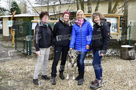 Uta Bresan bei Dreharbeiten in Horka