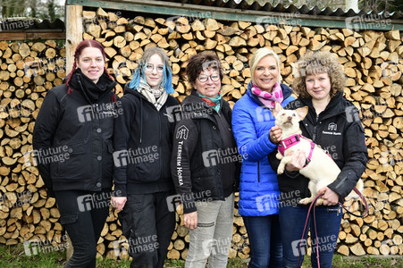 Uta Bresan bei Dreharbeiten in Horka