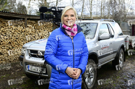 Uta Bresan bei Dreharbeiten in Horka