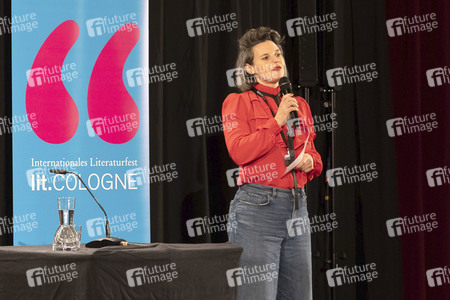 Annette Frier und Dietmar Bär auf der lit.Cologne 2023 in Köln