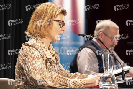 Annette Frier und Dietmar Bär auf der lit.Cologne 2023 in Köln