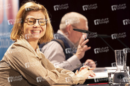 Annette Frier und Dietmar Bär auf der lit.Cologne 2023 in Köln