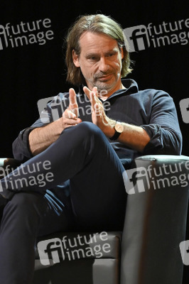 Svenja Flaßpöhler, Michel Friedman und Richard David Precht auf der lit.Cologne 2023 in Köln