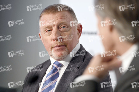 Pressekonferenz mit Boris Becker in Berlin