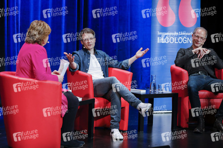 Maxim Leo und Jochen Gutsch auf der lit.Cologne 2023 in Köln