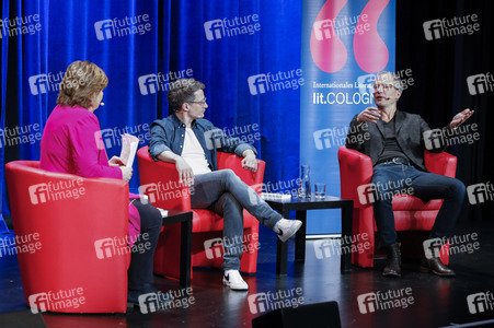 Maxim Leo und Jochen Gutsch auf der lit.Cologne 2023 in Köln